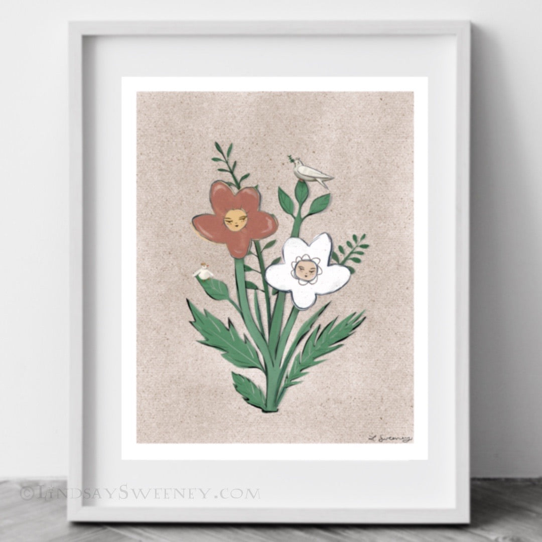 Early Birds (Warm Tones) - Art Print