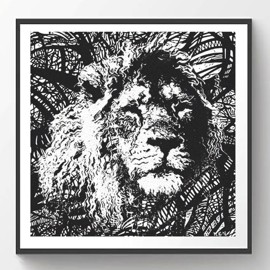 Ink Lion - Art Print