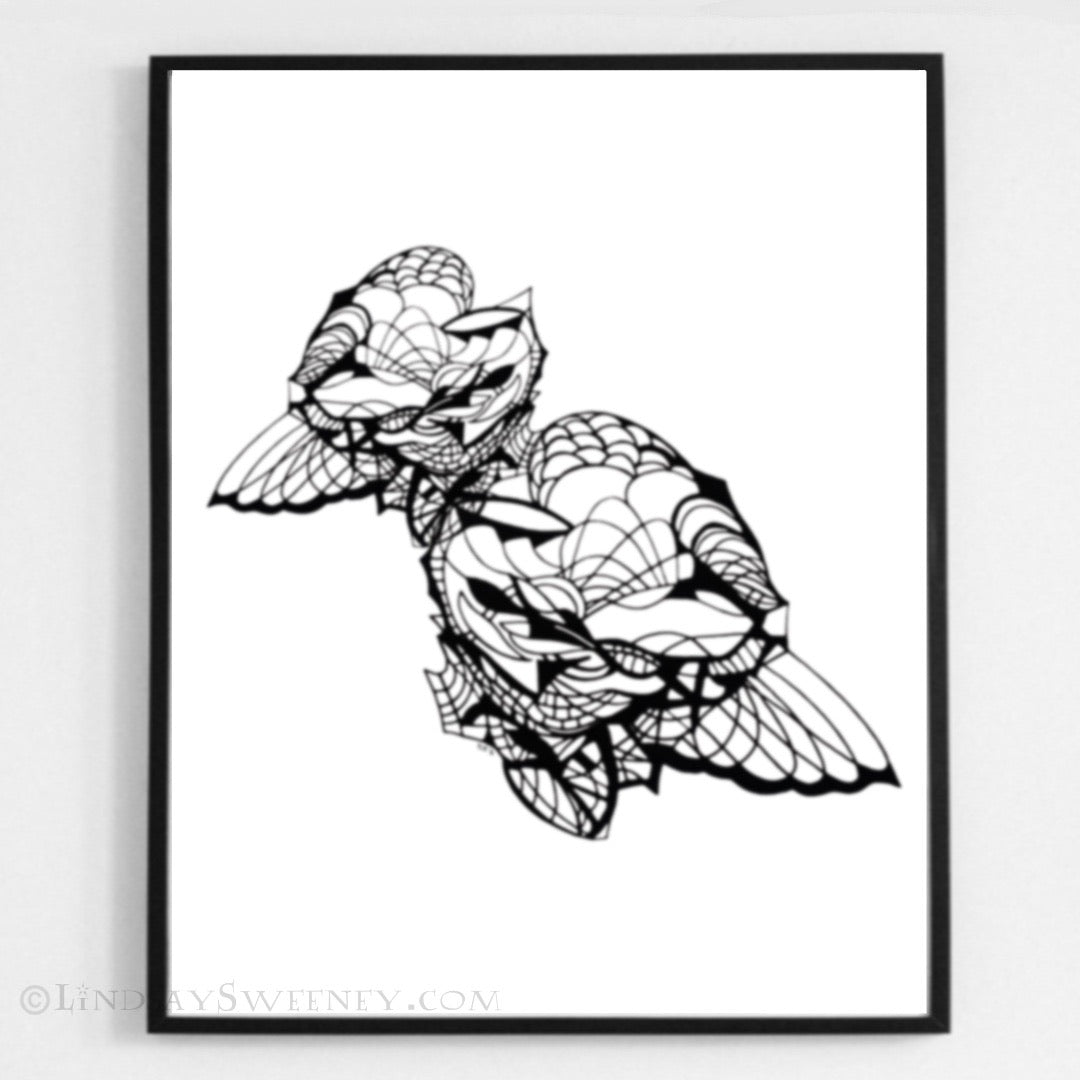 Robot Bird - Art Print