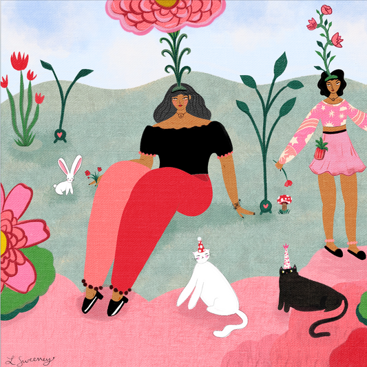 The Day at the Park-  Art Print