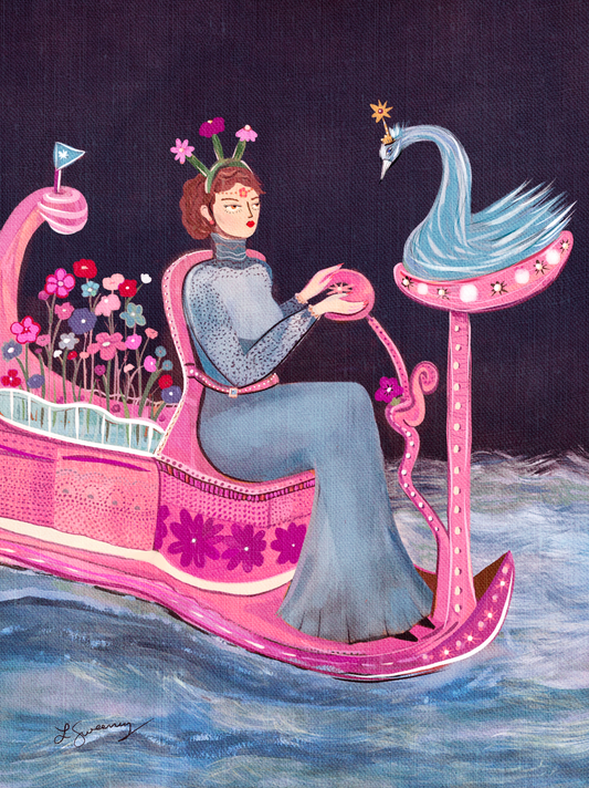 Blue Swan - Art Print