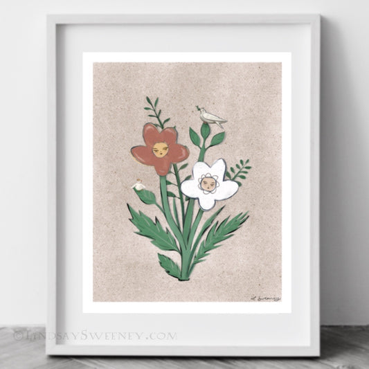 Early Birds (Warm Tones) - Art Print