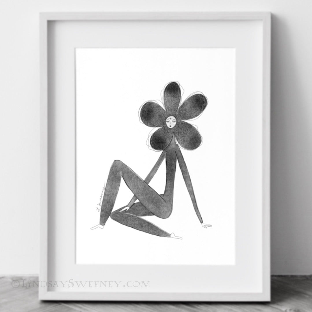 Portrait of a Flower - Art Print