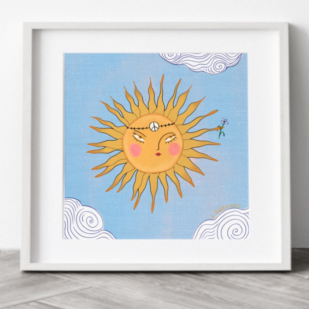 blue skies - Art Print
