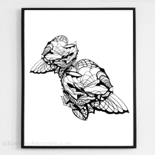 Robot Bird - Art Print